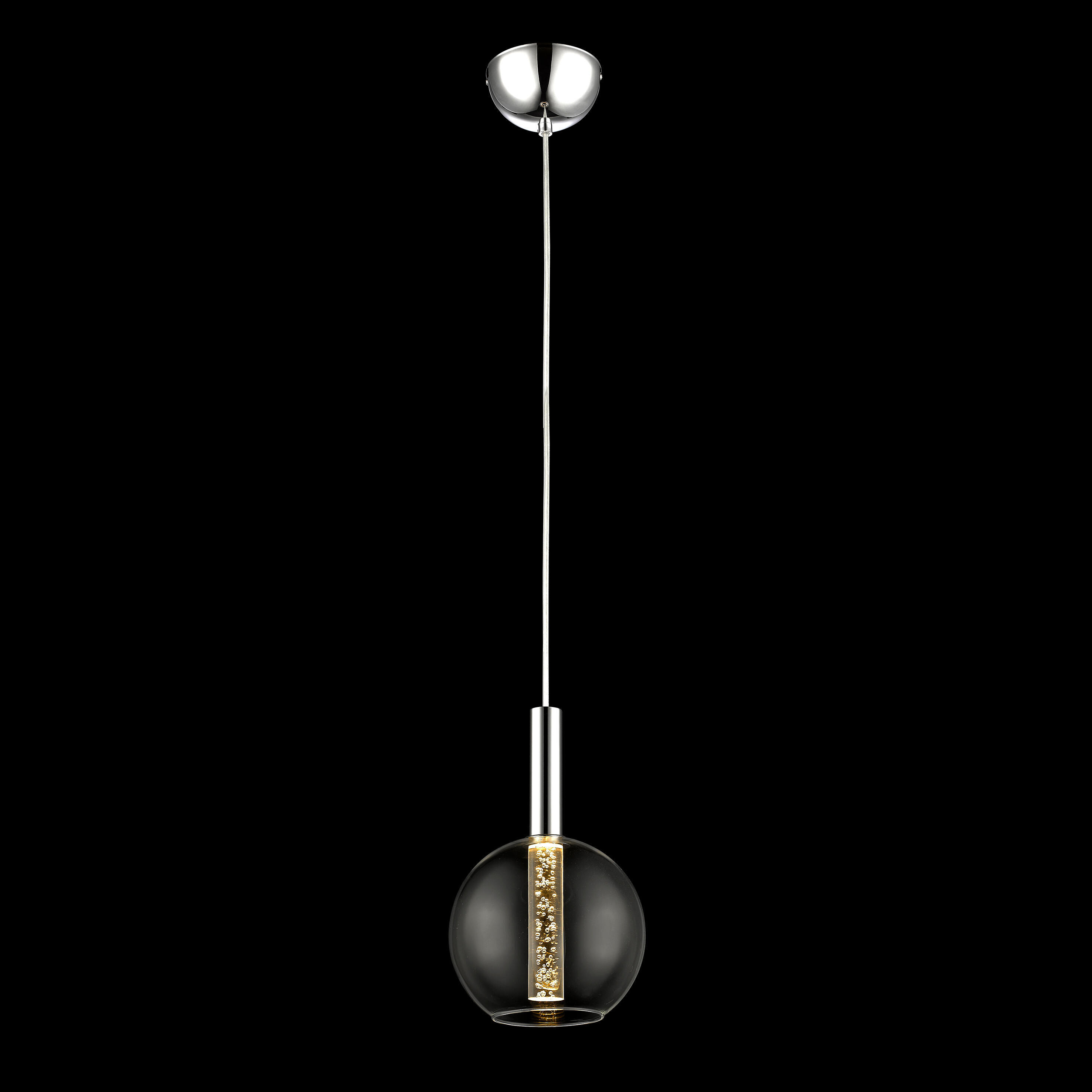 Lampadario Moderno Elegant cromo, in metallo, D. 18 cm, L. 152 cm, BRILLIANT - 6