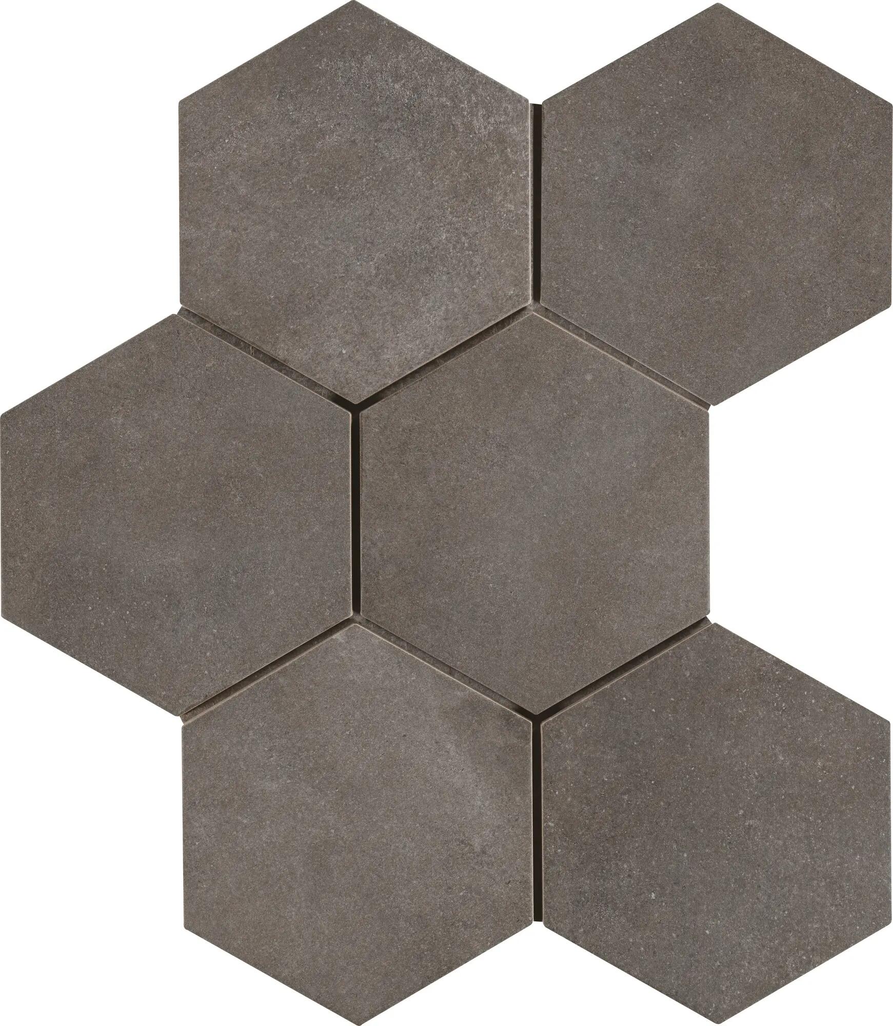 Piastrella da pavimento Time Hexagone 21 x 18.2 cm sp. 9.5 mm PEI 4/5 antracite - 9