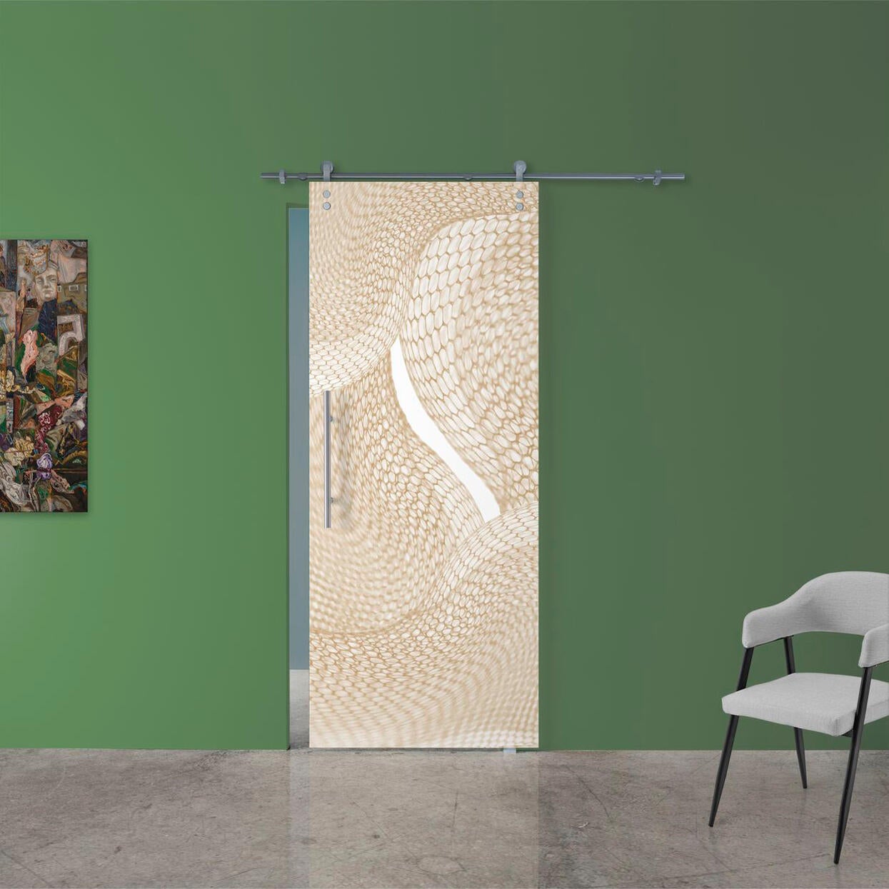 Kit Binario Porte Scorrevoli 244cm - Per Armadi Moderni, Capienza 150kg - Foto 2