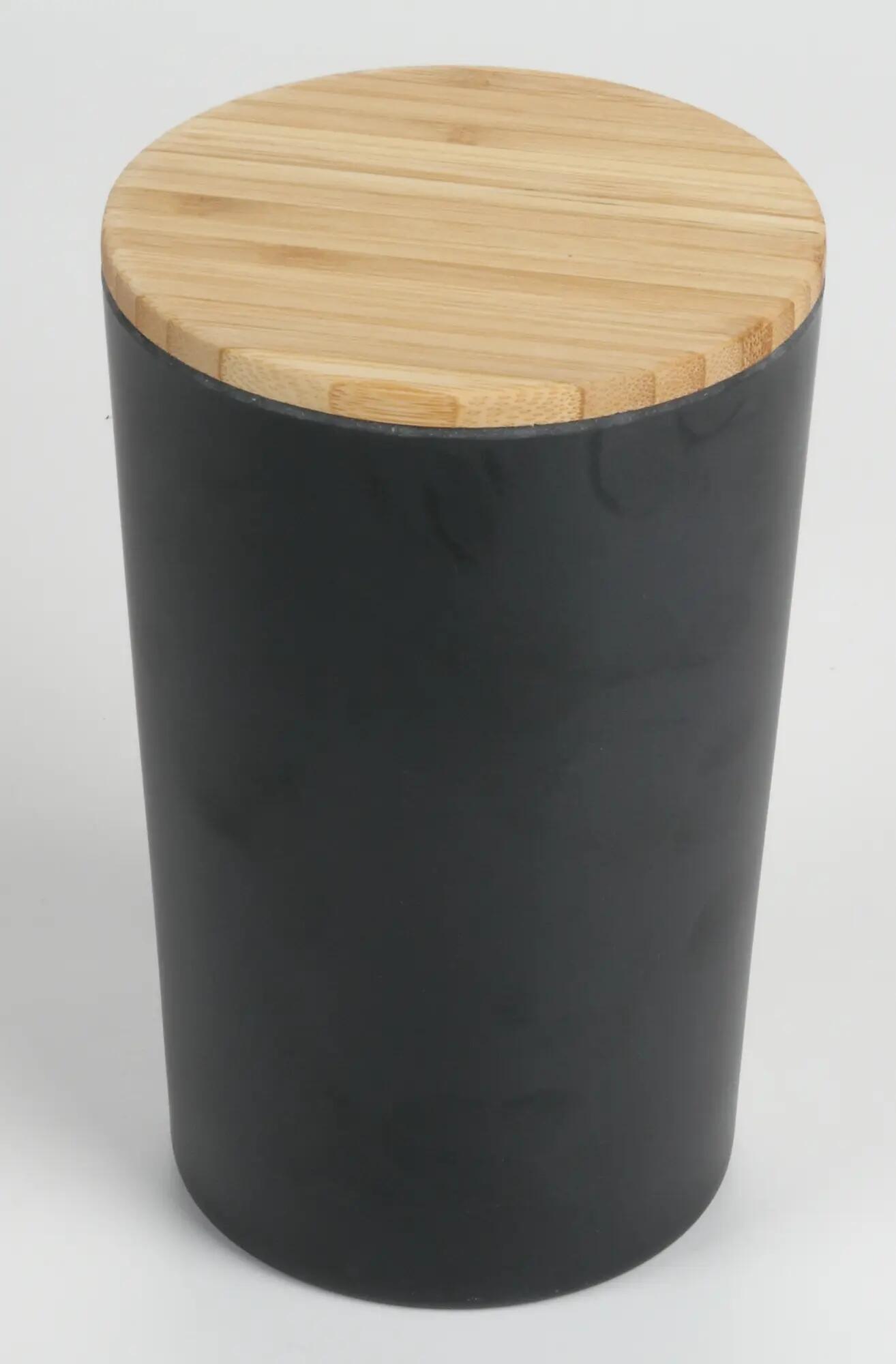 Contenitore da cucina in legno nero L 12 x P 12 x H 18.7 cm JOCCA - 3