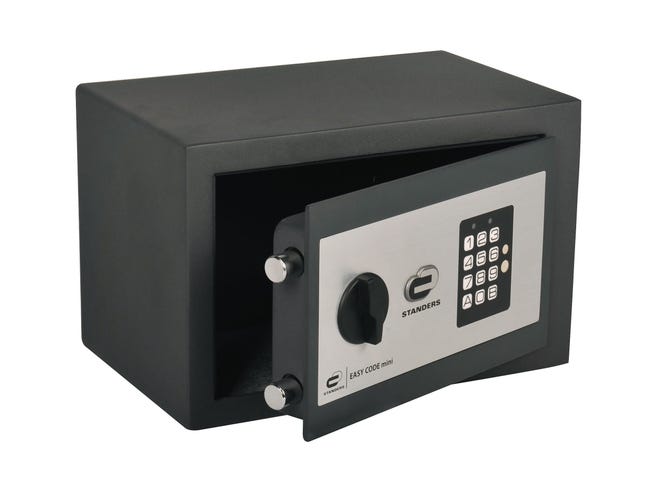 Cassaforte con codice elettronico STANDERS Easy Code Mini SFT-20ENG da fissare/a incasso L 31 x P 20 x H 20 cm - 1