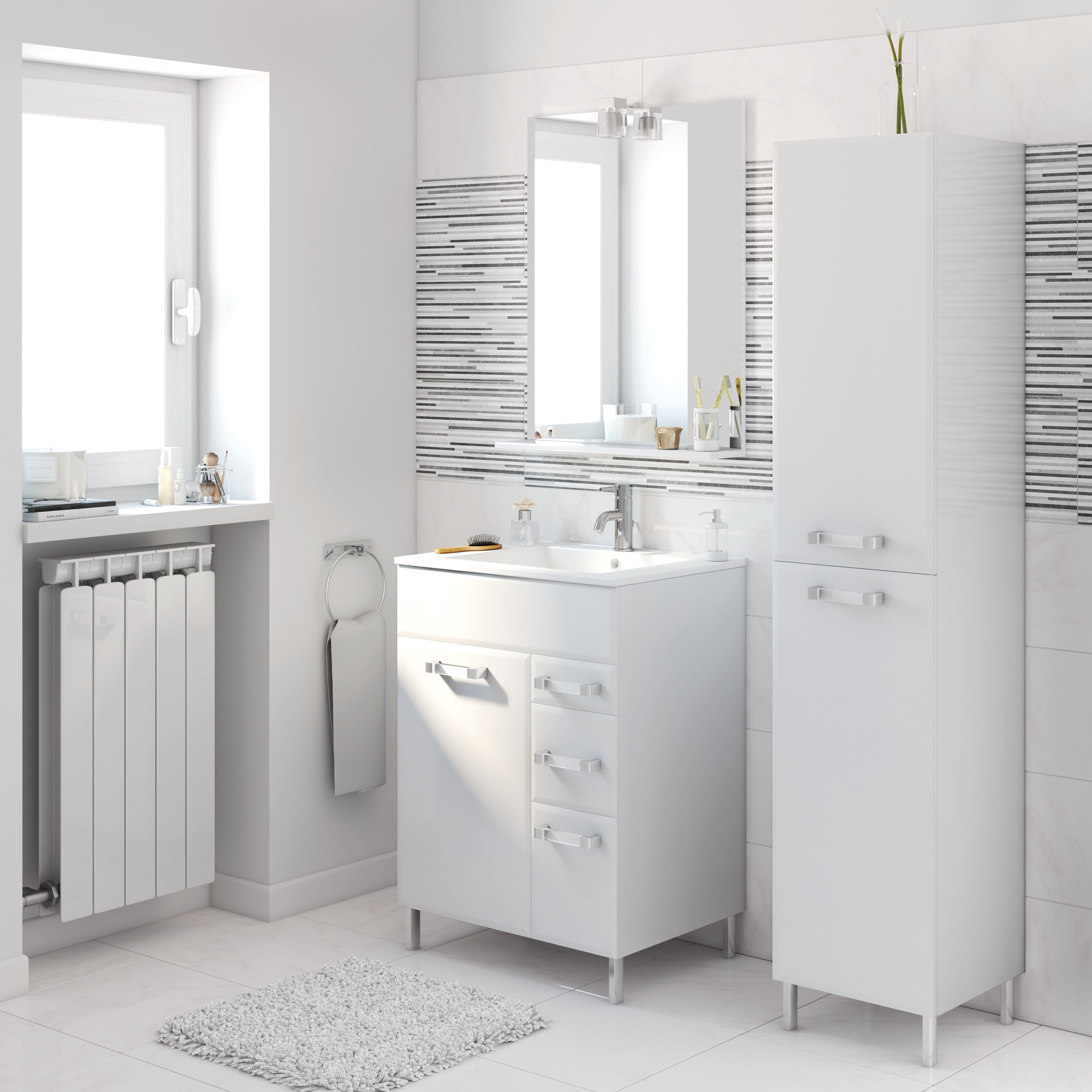 UPPER CLASS Ballerina Pelle Bianca Con Borchie Argento A Punta 4101 - Foto 10