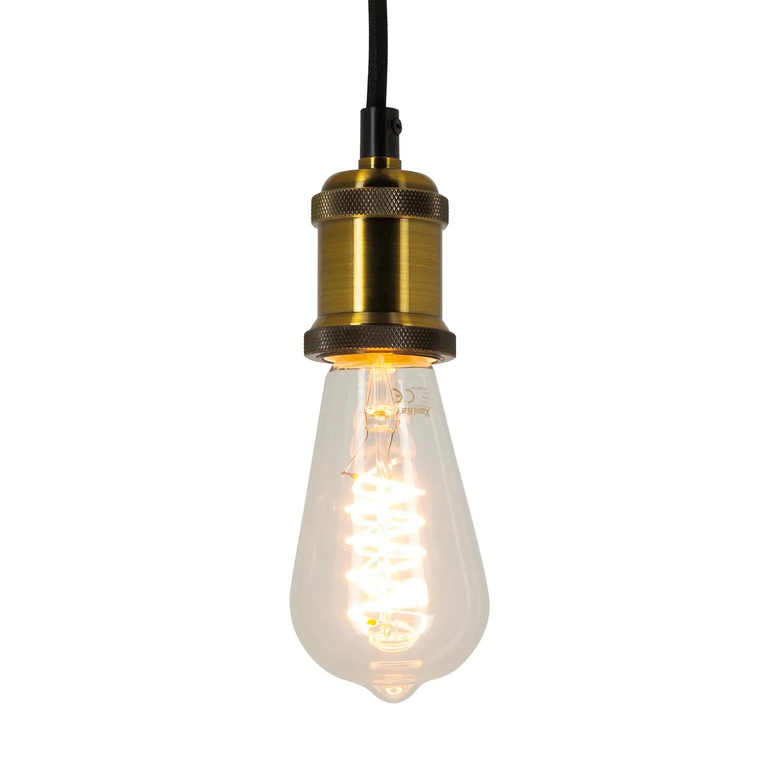 Lampadina decorativa LED, E27, Goccia, Trasparente, Luce calda, 4W=300LM (equiv 28 W), 320° , XANLITE - 2
