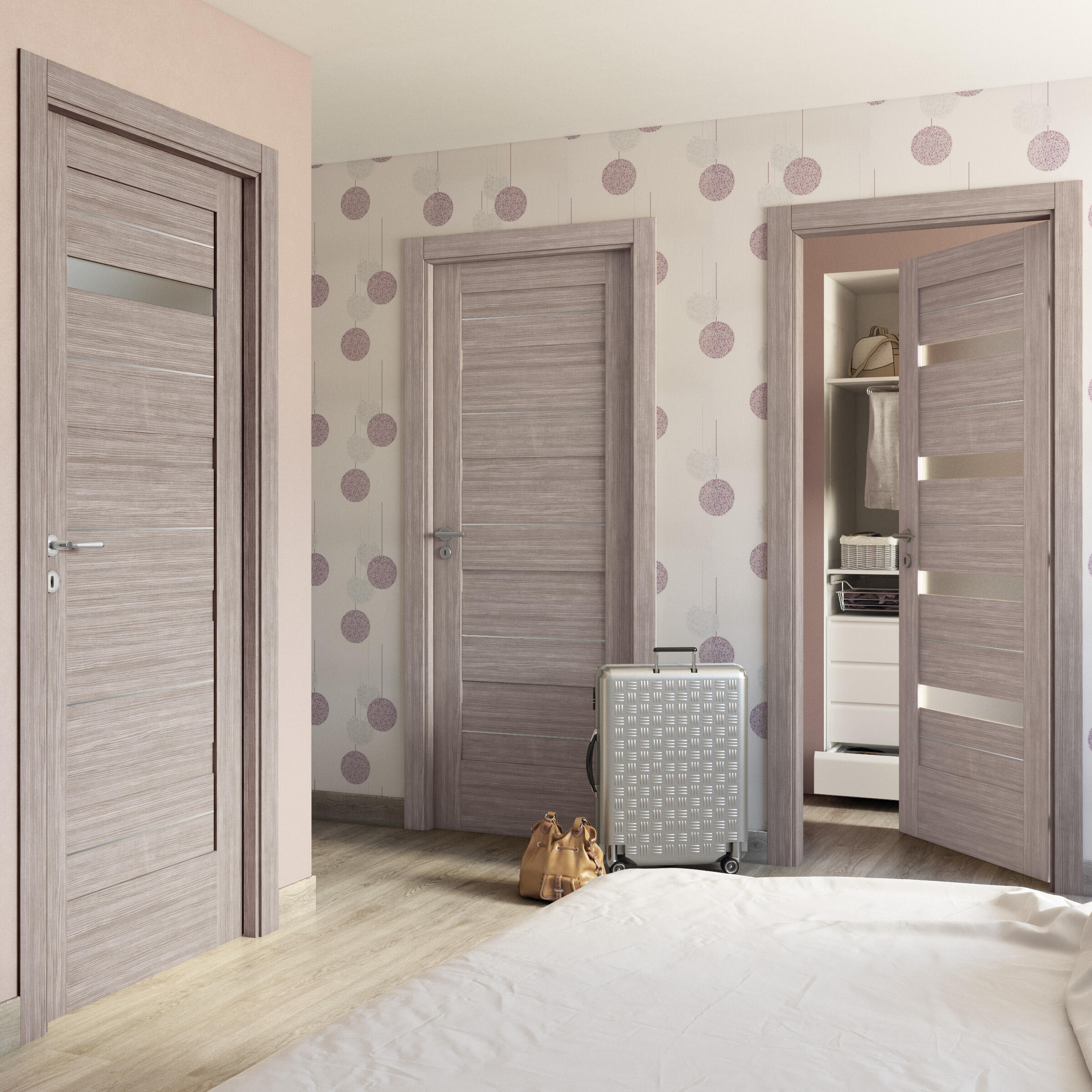 Porta A Battente Capena 5 Sabbia L 80 X H 210 Cm Sinistra Leroy Merlin