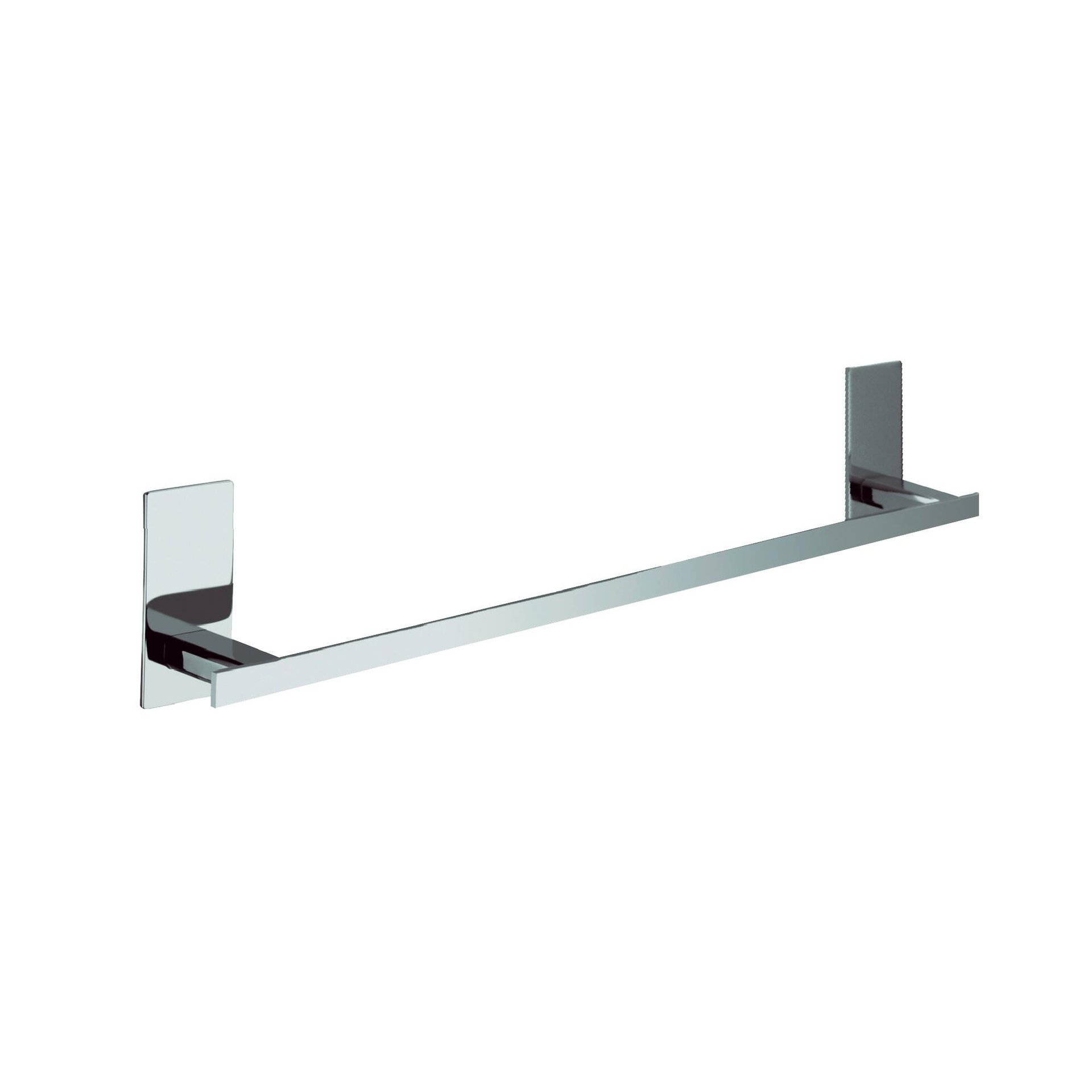 Porta salviette fisso a muro 1 barra Flat cromo lucido L 30 cm