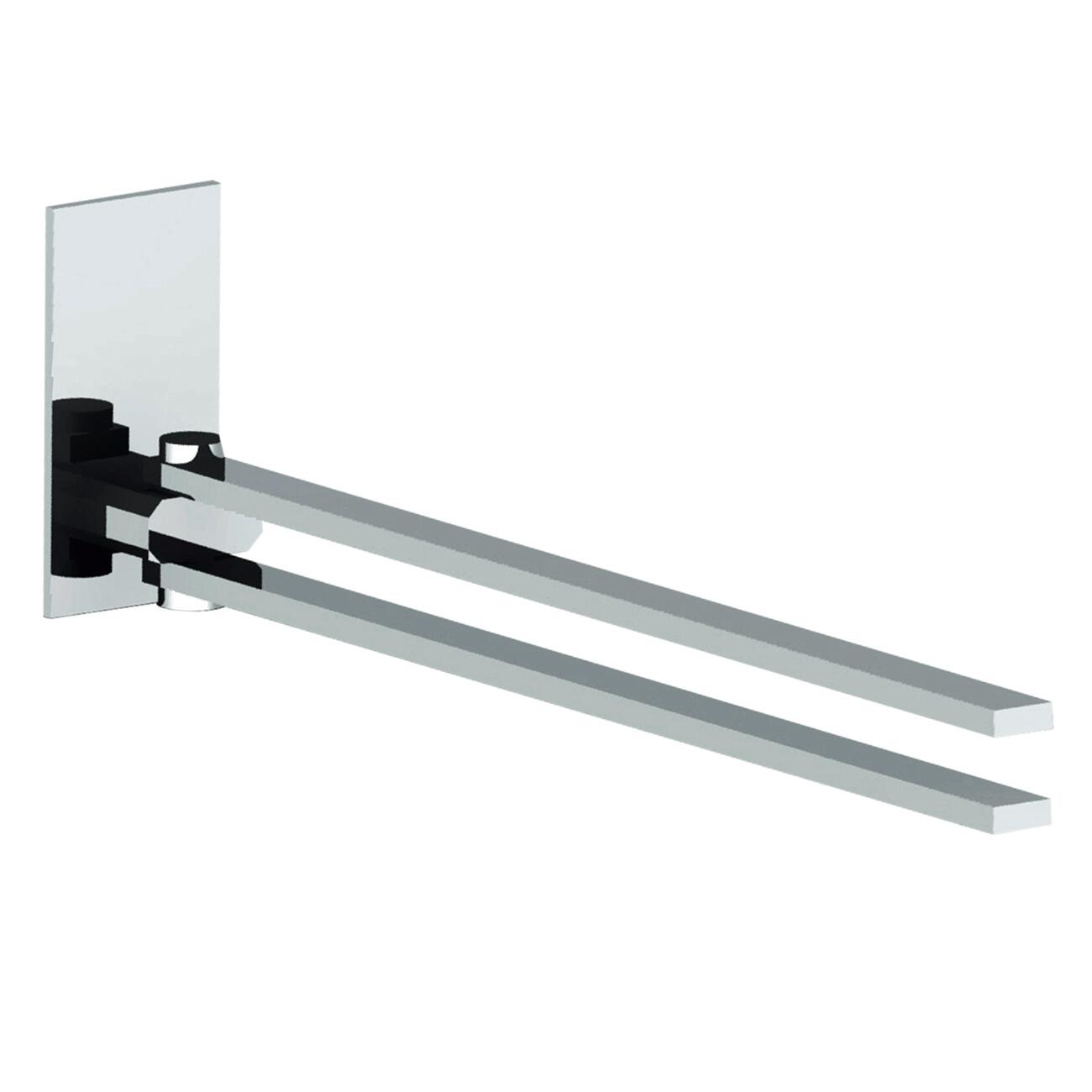 Porta salviette a snodo Flat cromo lucido L 40 cm