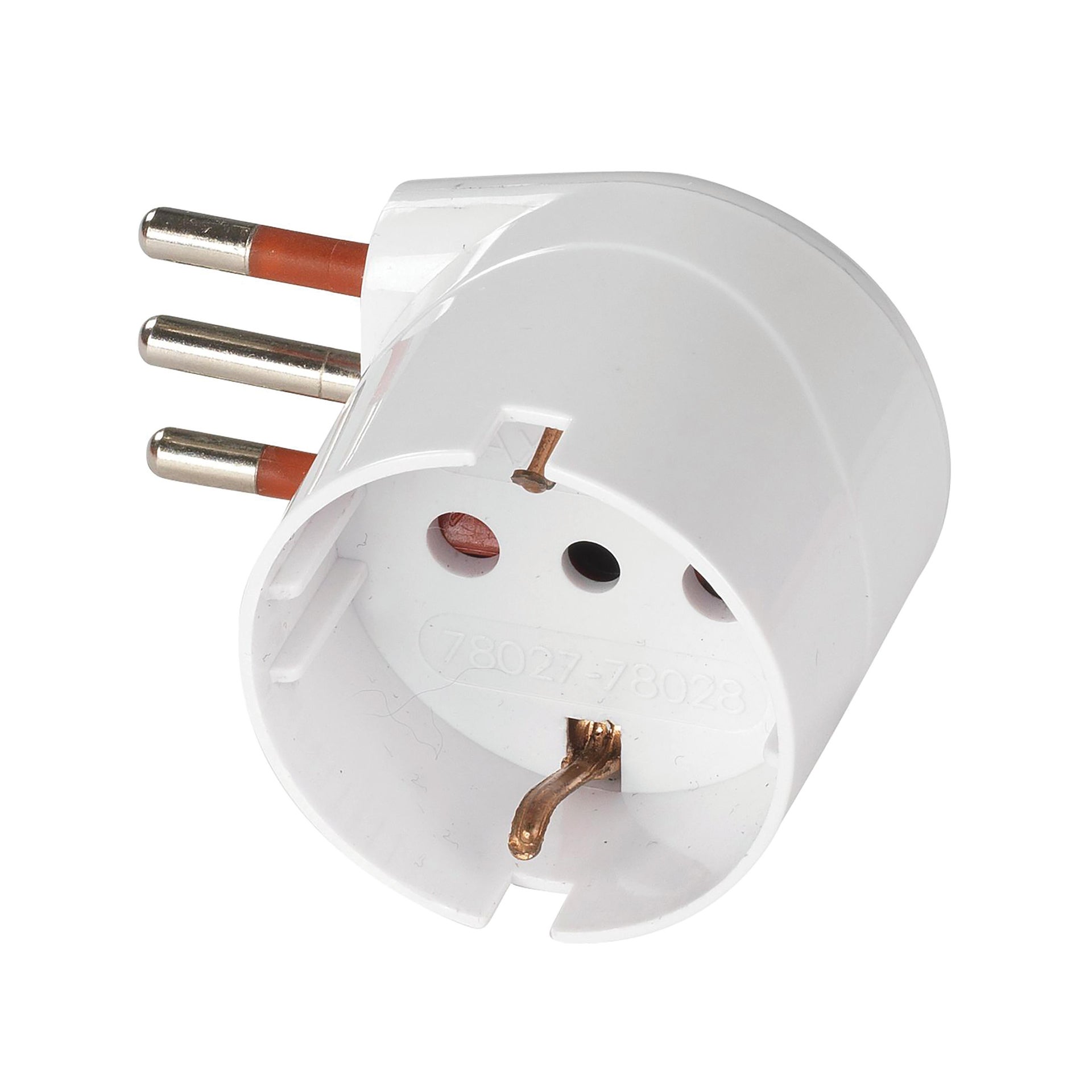 Adattatore ROSI Schuko 10 A bianco