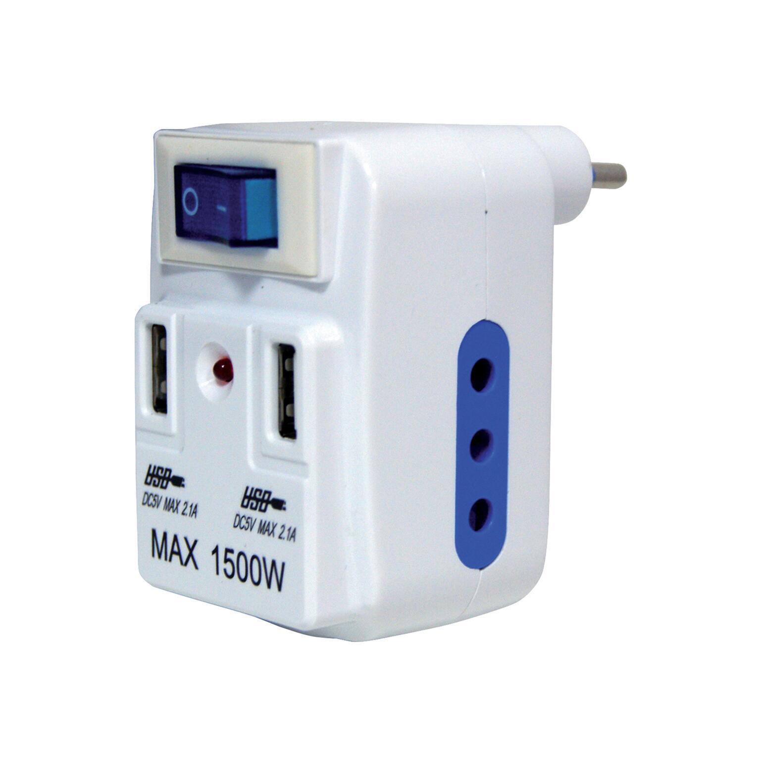 Adattatore 10 A 22055780 bianco