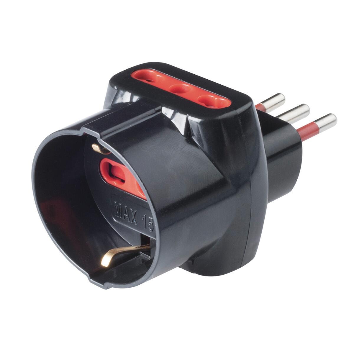 Adattatore ROSI 10A/16A Bipasso 10 A bianco